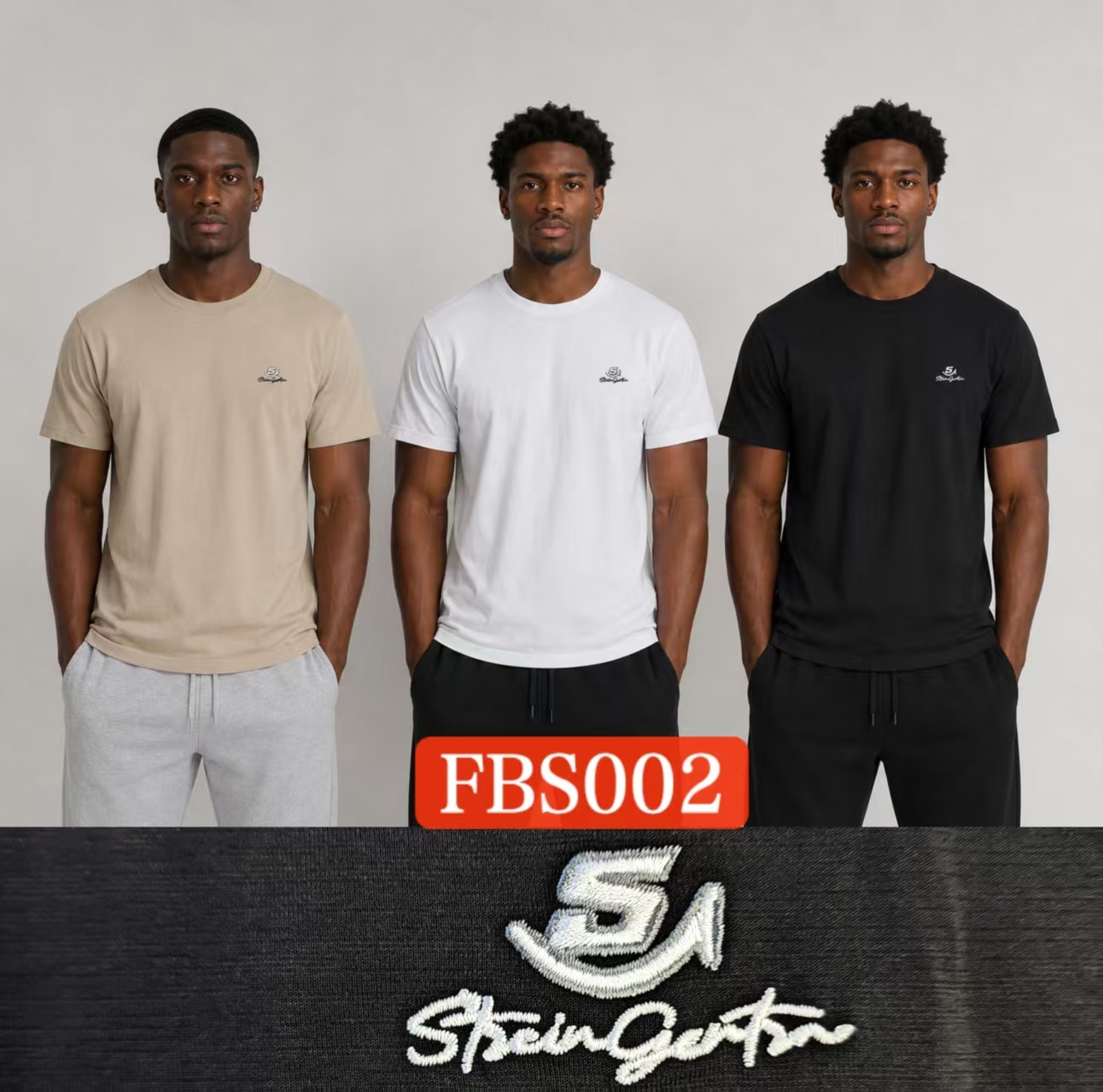 2026 nuevo estilo de explosión hombre verano holgada manga corta camiseta de moda cuatro colores estampado casual sudadera hombre versátil tendencia ropa simple tendencia T versátil moda hombre calle casual