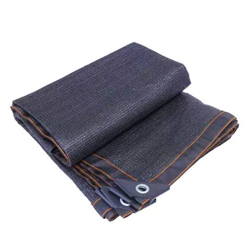Weather-resistant and UV-resistant black PE sunshade net, windproof, sunshade, dust-proof and breathable agricultural sunshade fabric 60g㎡ Item Picture
