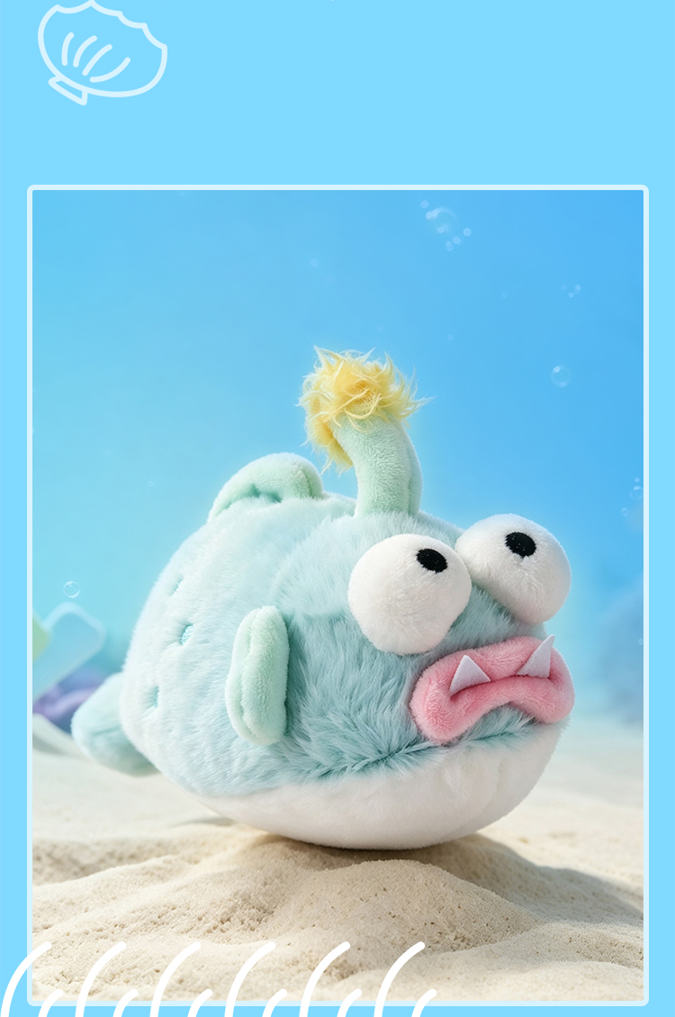 萌趣可爱海洋生物毛绒造型中性笔出行包挂日常学习办公书写好物详情5