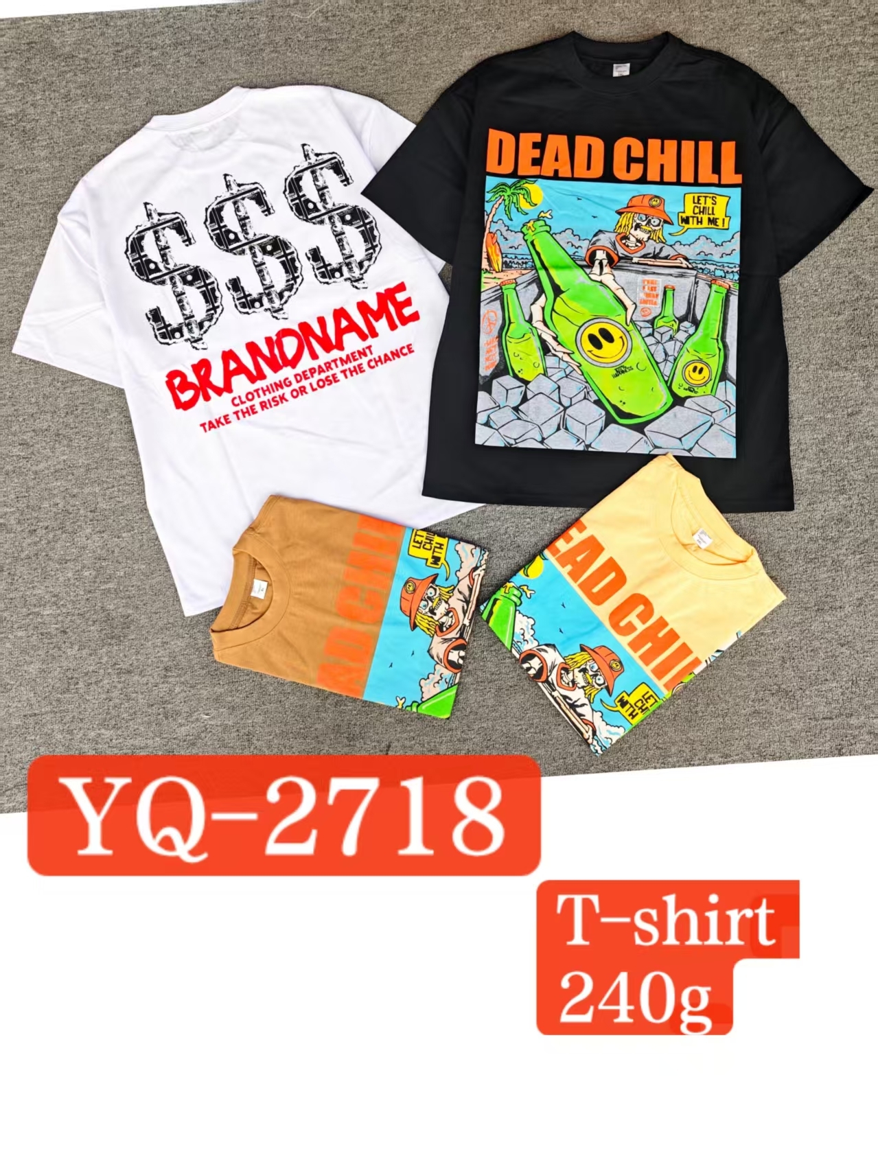 The 2026 new bestseller men's loose short-sleeved sweatshirt is a trendy brand with four-color printed casual men's wear. It's a versatile and trendy outfit with various printed graffiti designs. It's a simple and trendy, versatile style for casual men