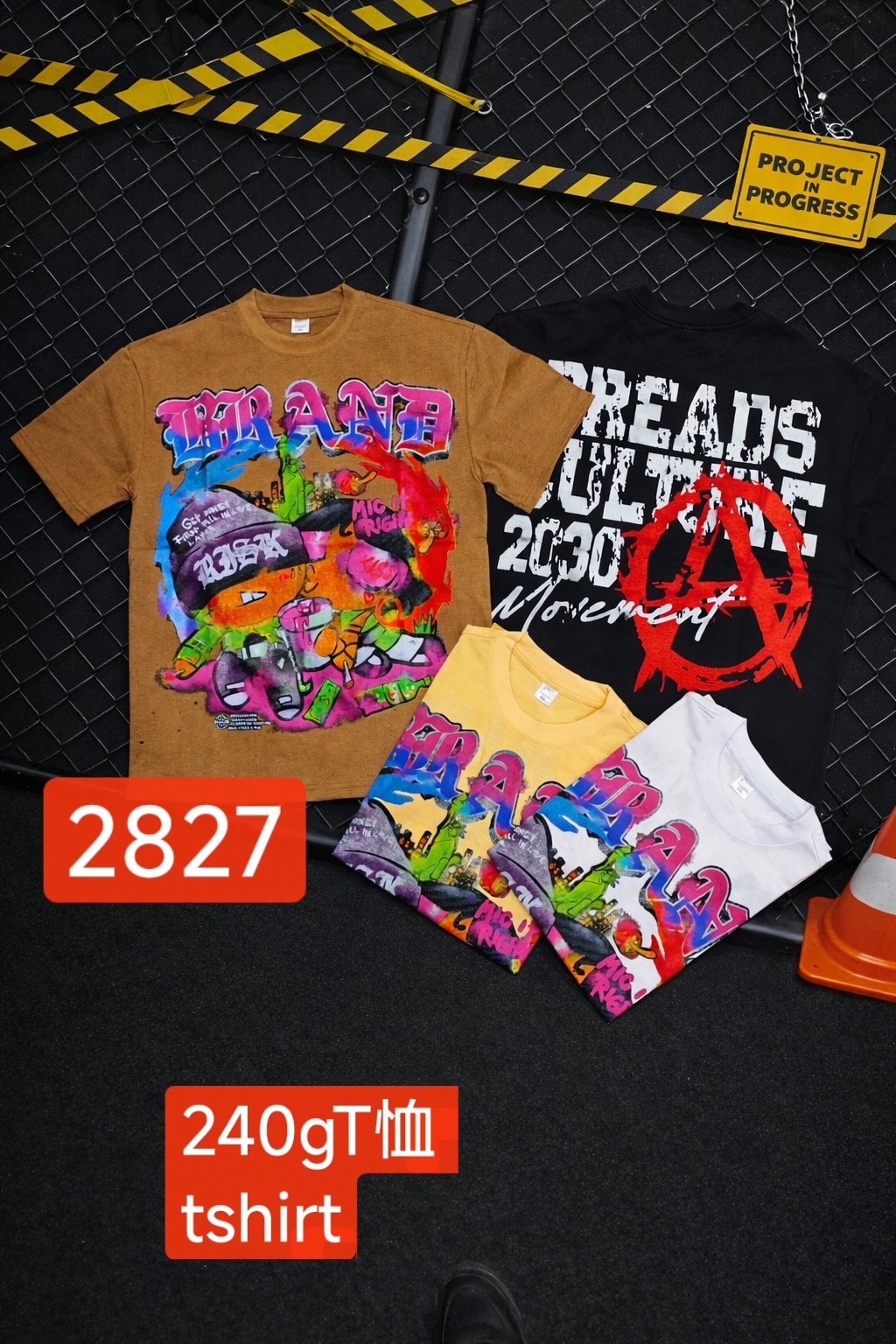 The 2026 new bestseller men's loose short-sleeved sweatshirt is a trendy brand with four-color printed casual men's wear. It's a versatile and fashionable outfit with cool printed graffiti. It's a simple and trendy, versatile style for casual men Specification image