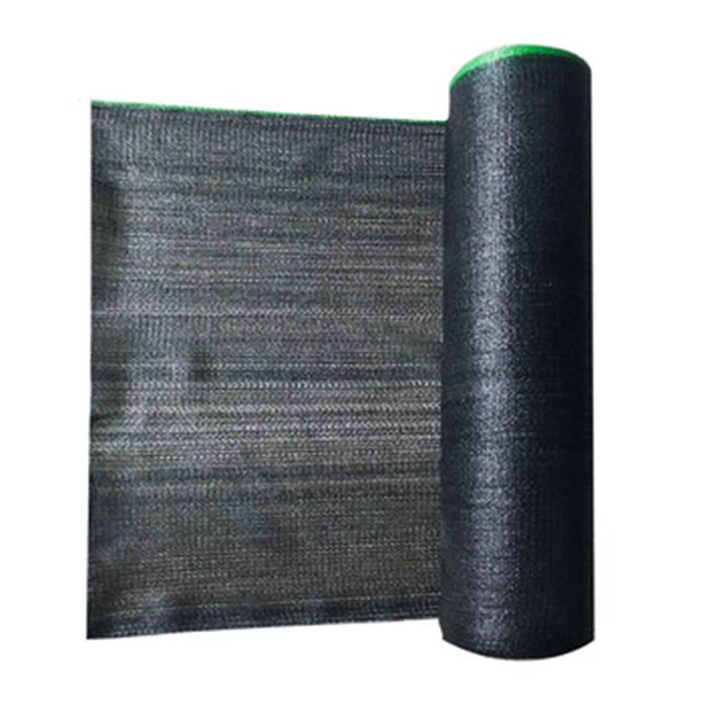 Weather-resistant and UV-resistant black PE sunshade net, windproof, sunshade, dust-proof and breathable agricultural sunshade fabric 60g㎡ details Picture