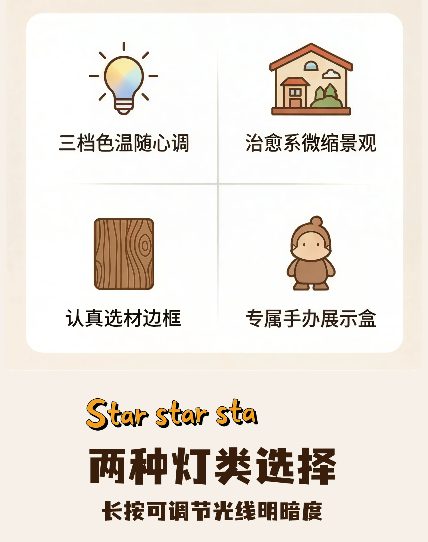 The star people, with a heart full of excitement, started to create blind box landscaping display boxes, marriage certificate registration photo display tables, storage photo frames, and other decorative items pic 2