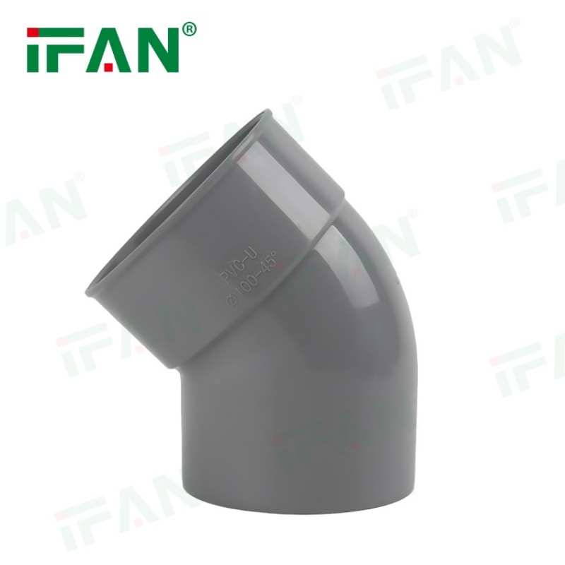 IFAN High-Quality UPVC Drainage Pipe Fitting 45℃ Elbow details Picture