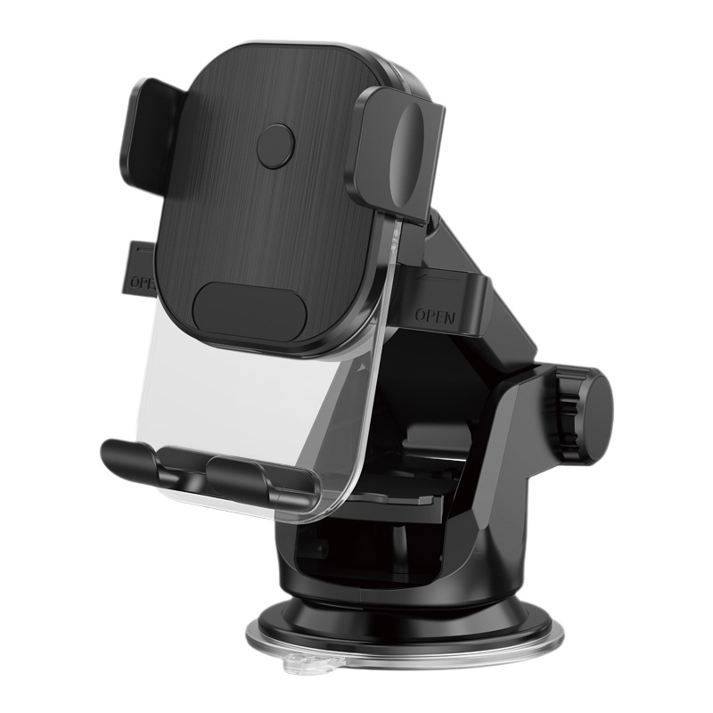 3601-CFK, 3602-PT, 3603-PB car air outlet mobile phone holder, plastic mobile phone holder, car suction cup mobile phone holder, car air outlet mobile phone holder clip details Picture