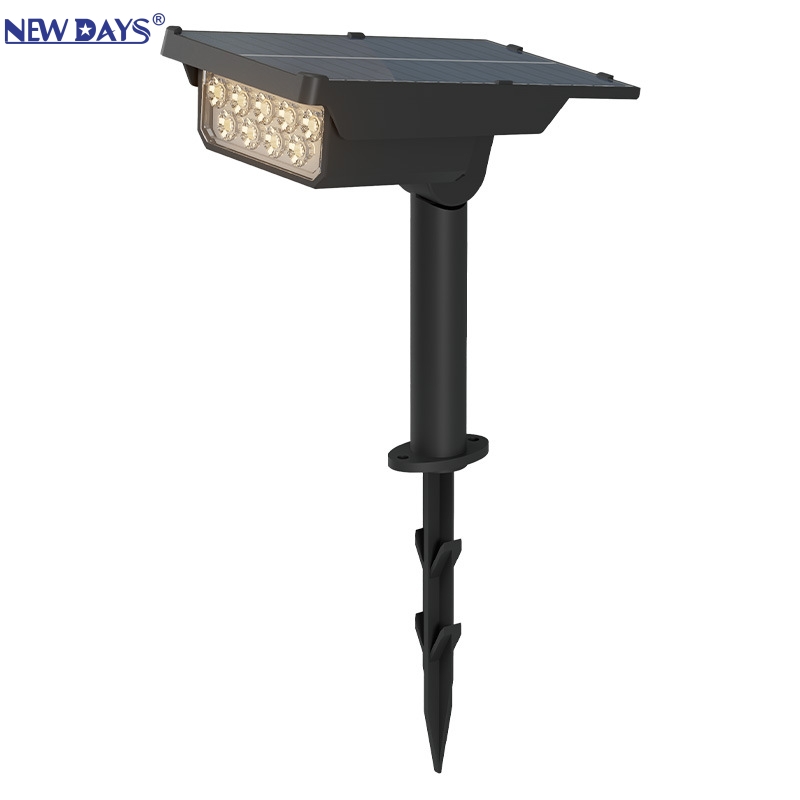 NEWDAYS brand cross border new cross border led solar ground plug light al aire libre impermeable patio luz de césped ahorro de energía highlight home wall light farolas