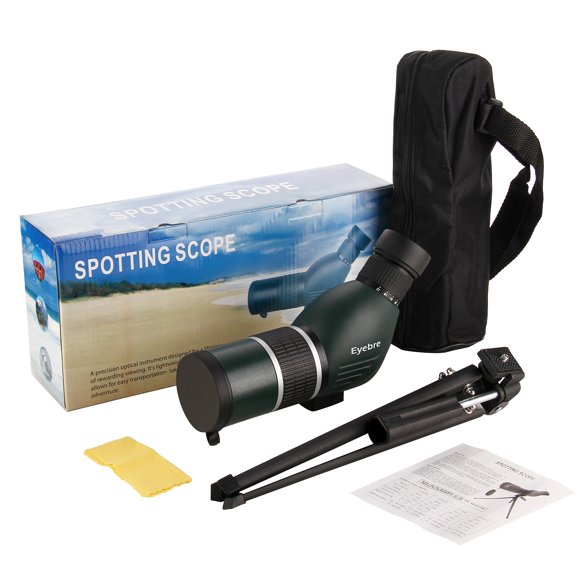 Yiwu Good Goods 12-36x50 bird-watching mirror, single-tube high-definition zoom telescope, low-light target viewing mirror, straight arm and curved arm zoom eyepiece Item Picture