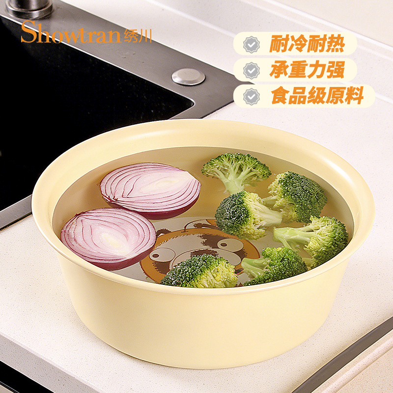 H231-ST0252小号加厚塑料盆家用洗脸洗脚洗菜多功能盆环保盆产品图