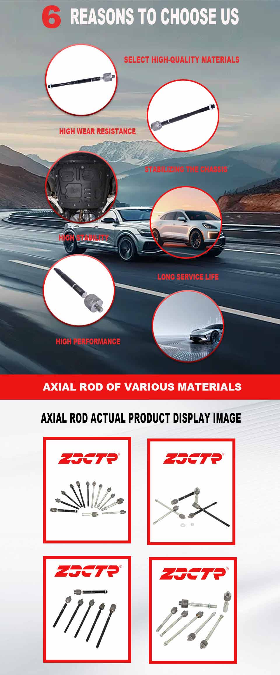 Zjctr/Crho-49/34774/53010-TF0-003/Auto Parts/Axial Rod pic 3