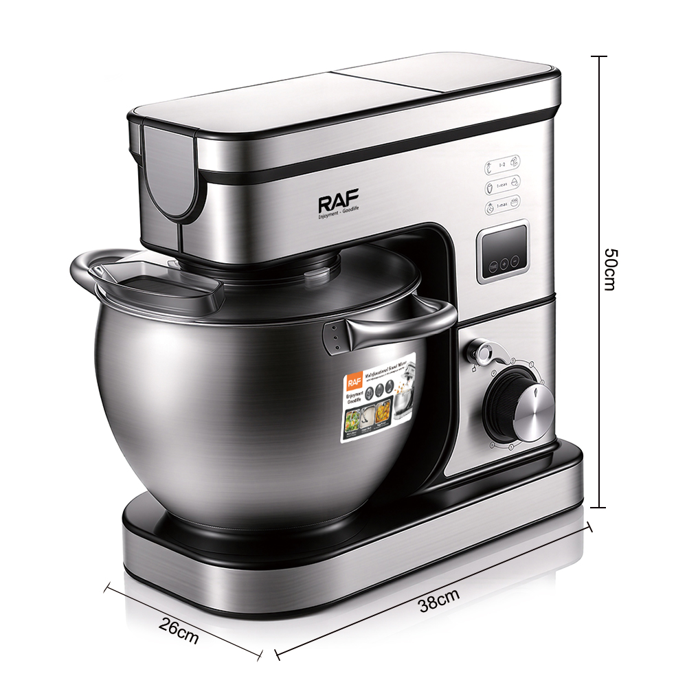 RAF European multi-functional chef machine, intelligent timed dough kneading, fully automatic dough mixer, household countertop blender pic 4