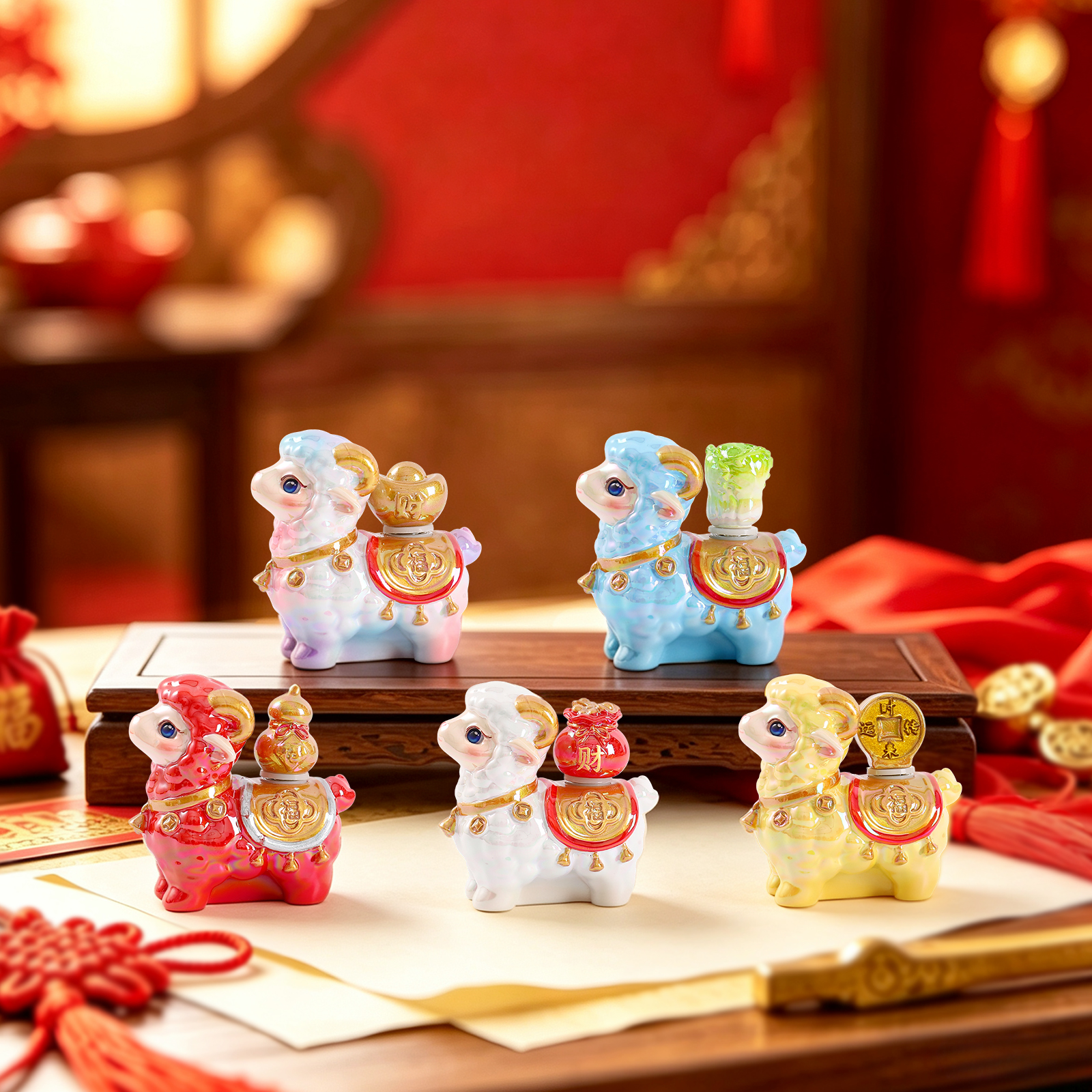 Miaomiao Lam has all kinds of blind boxes, cute little sheep, trendy ornaments, creative tabletop ornaments and handicrafts details Picture