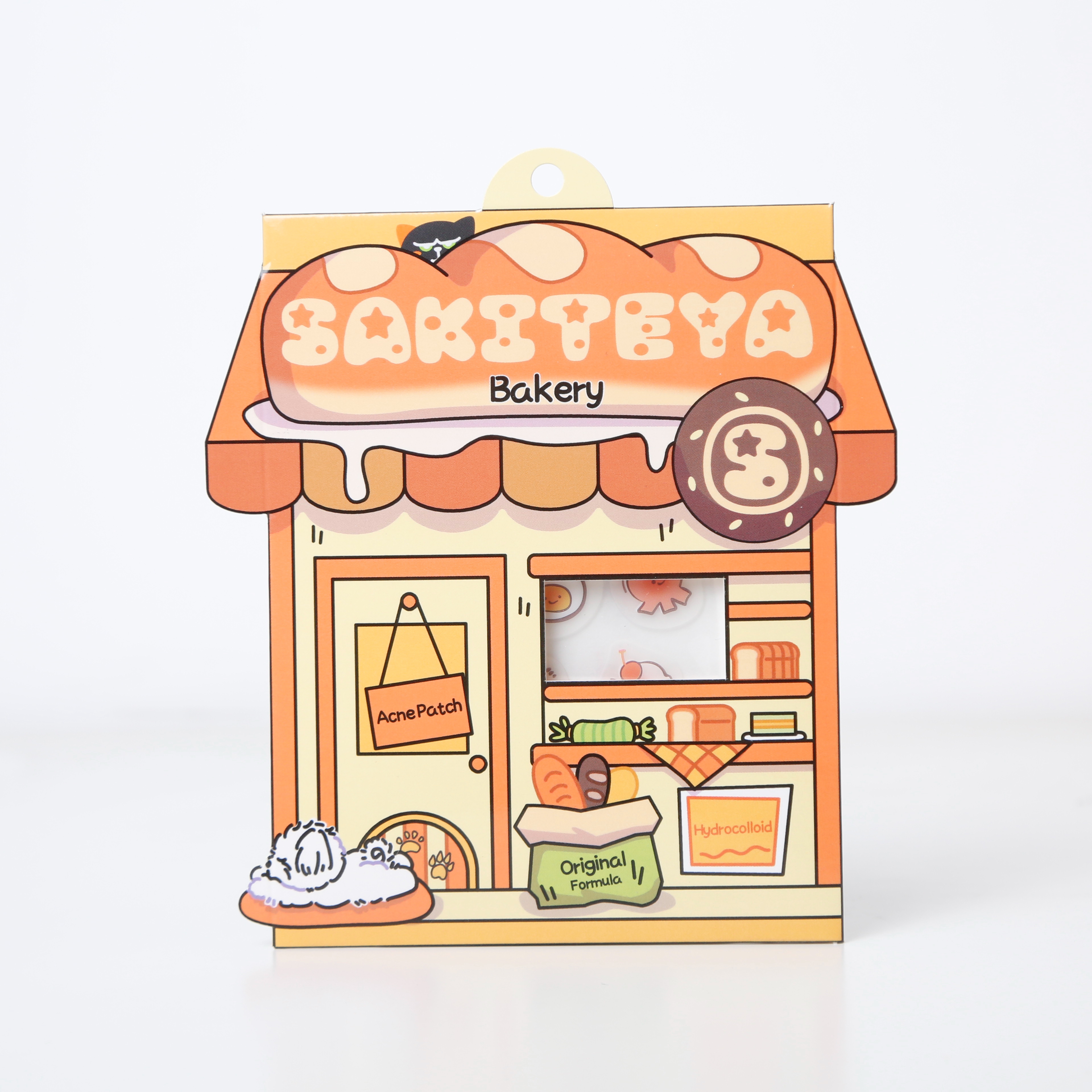 Ousijie Cartoon Baker-shaped 24-piece packaging box orange original formula hydrocolloid salicylic acid acne Patch SA975