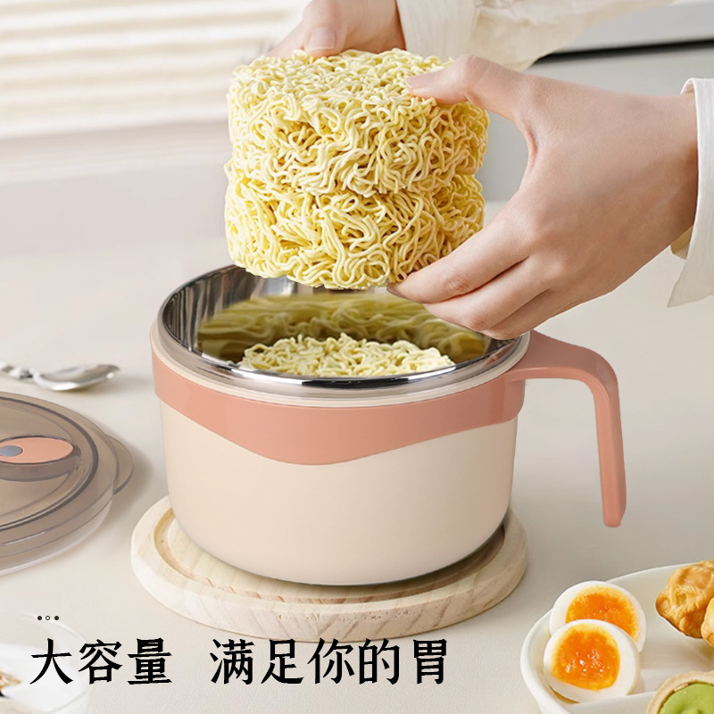 Wholesale X111-2486 large 304 stainless steel bowl 2486 lunch box with handle rice bowl for carrying rice bowls detail image 7