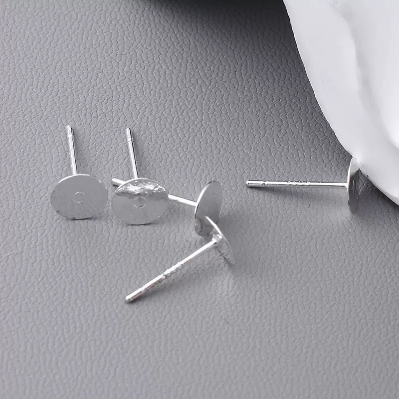 DIY ear pins, ear studs, hanging accessories, semi-finished earrings, multiple specifications, inner diameters 8mm-16mm, welding pins, factory direct sales and wholesale Application Scenario
