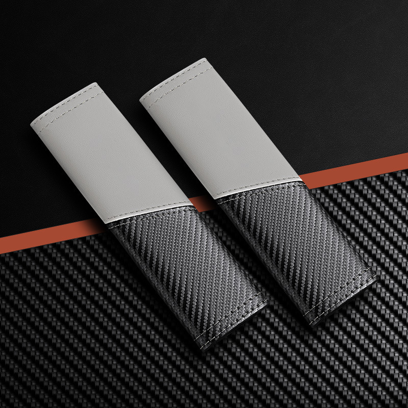 High-end carbon fiber new anti-constriction shoulder and neck protection decorative cover for car seat belts, universal shoulder protection cover for children and pregnant women detail image 7