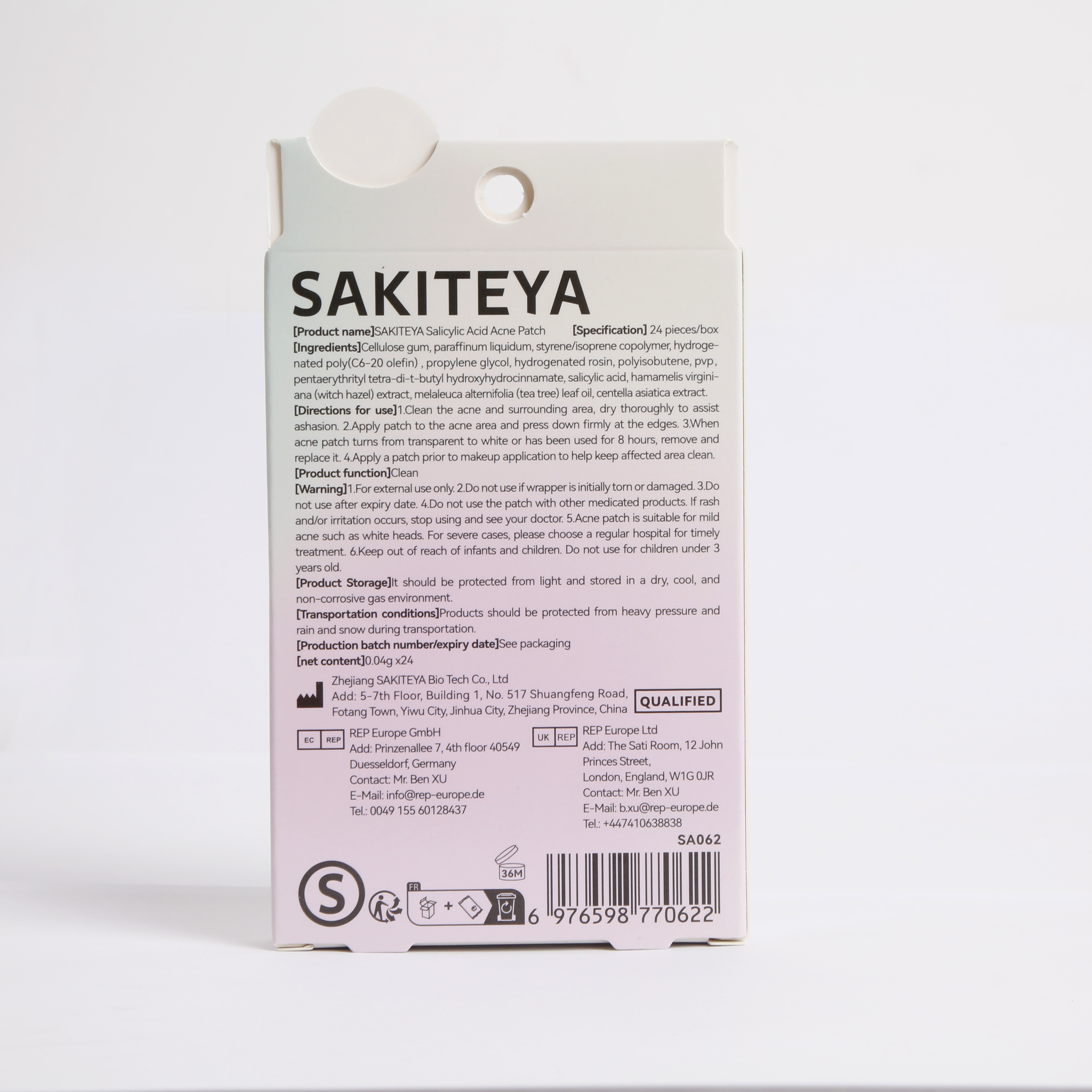 SAKITEYA Cross-border Export Facial Care 24 Capsules for Night Salicylic Acid Repair SA062 details Picture