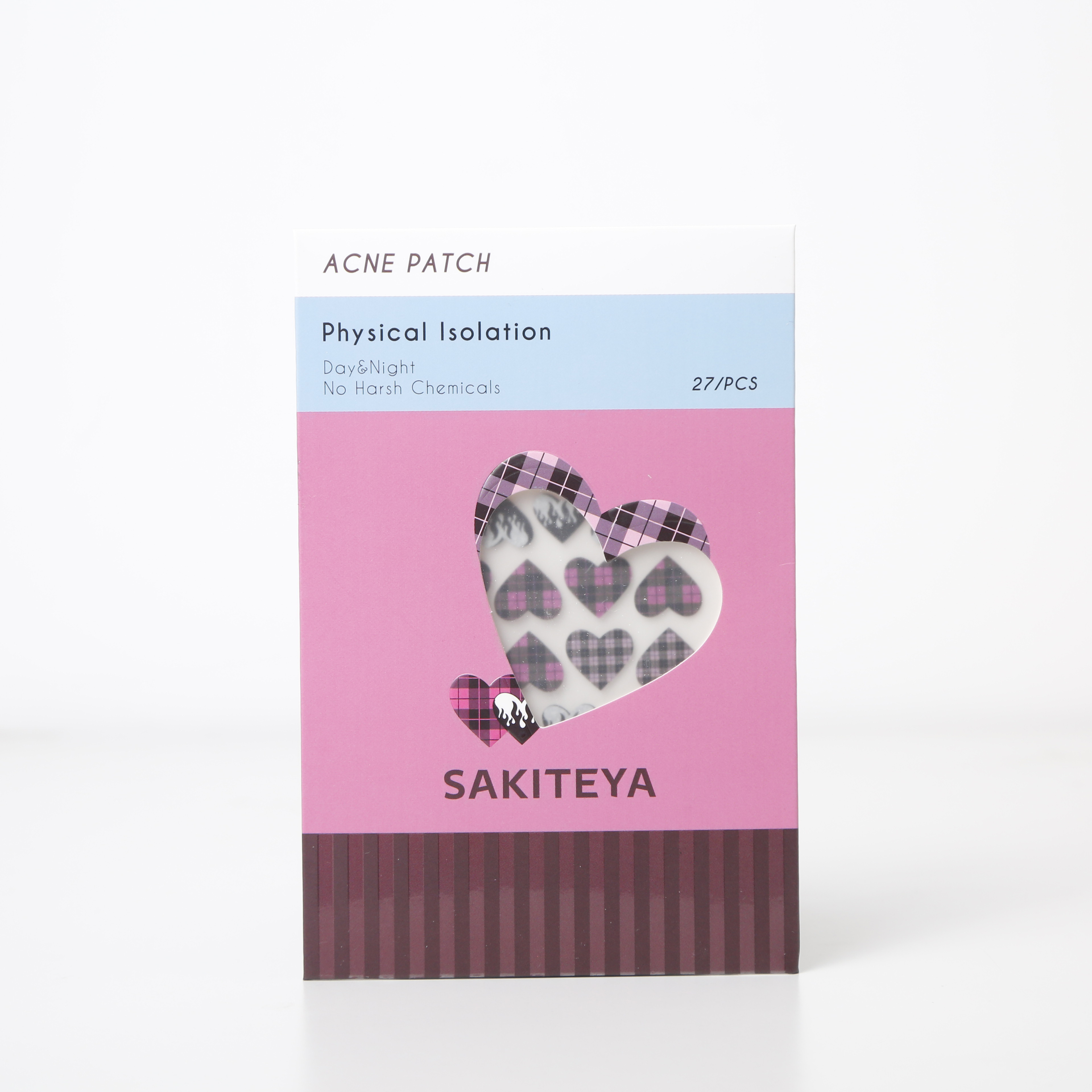 SAKITEYA Cross-border Export Facial Care Fashion Striped - Gothic Heart Acne Patch 31 Pieces Salicylic Acid Soothing SA969