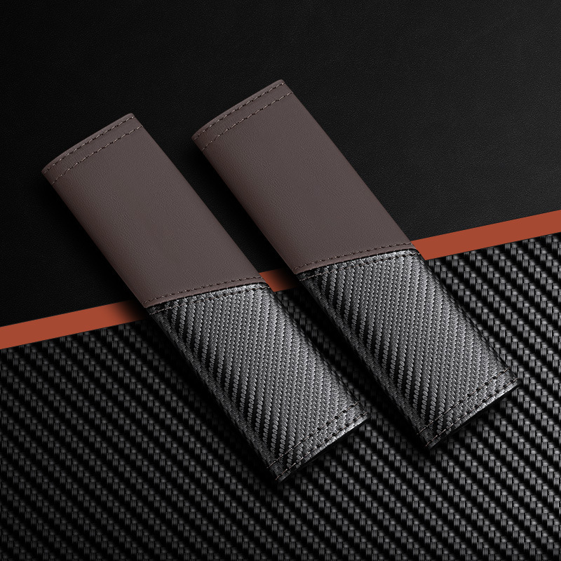 High-end carbon fiber new anti-constriction shoulder and neck protection decorative cover for car seat belts, universal shoulder protection cover for children and pregnant women detail image 8