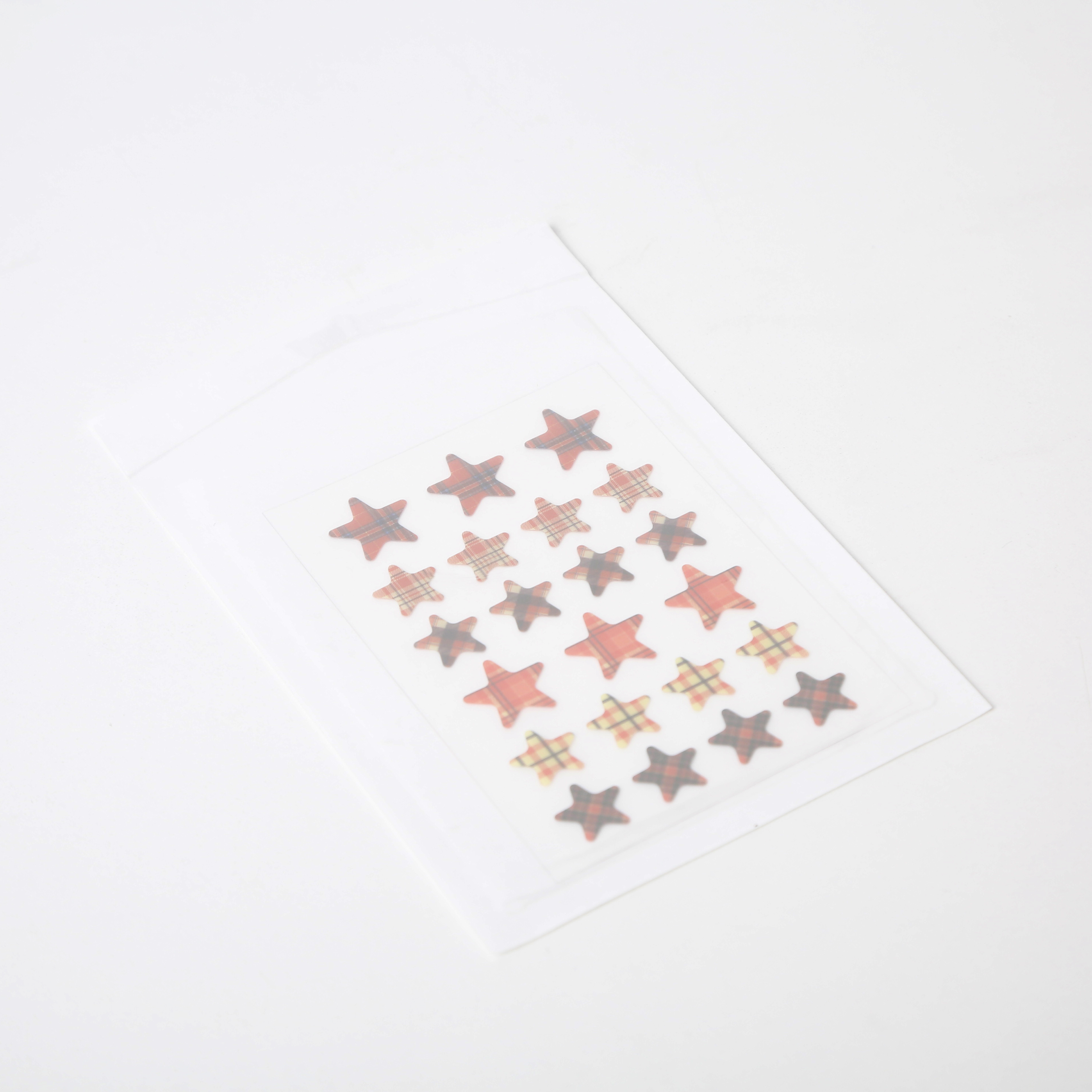 SAKITEYA Cross-border Export Facial Care Business Edition - 22 Red and Brown Checkered Acne Patches with Salicylic Acid Soothing SA966 Application Scenario