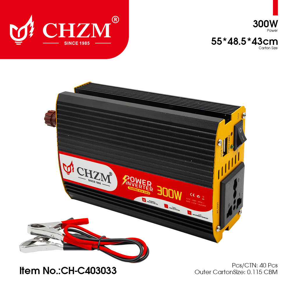 2000W black inverter with yellow edge, car and outdoor mobile power bank, high-power portable power supply pic 1