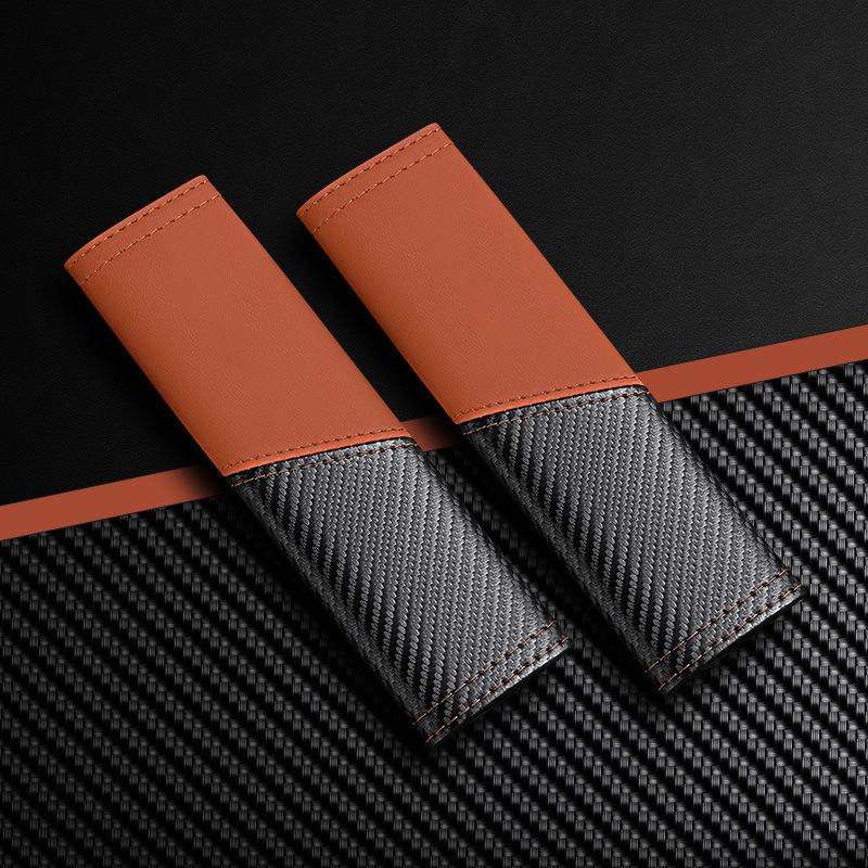 High-end carbon fiber new anti-constriction shoulder and neck protection decorative cover for car seat belts, universal shoulder protection cover for children and pregnant women detail image 9