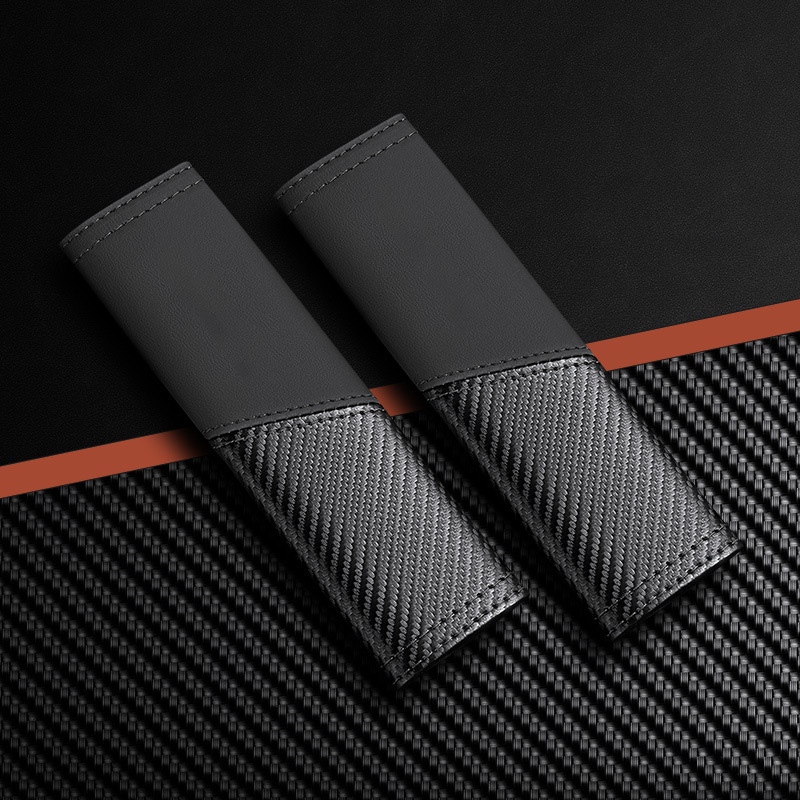 High-end carbon fiber new anti-constriction shoulder and neck protection decorative cover for car seat belts, universal shoulder protection cover for children and pregnant women detail image 6