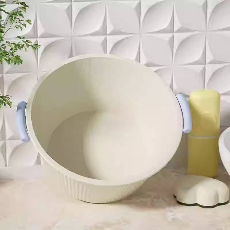 H231-ST3066 Extra-large double-ear washbasin, thickened plastic basin, large basin for washing feet and clothes, small basin detail image 5