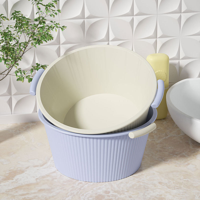 H231-ST3066 Extra-large double-ear washbasin, thickened plastic basin, large basin for washing feet and clothes, small basin detail image 2