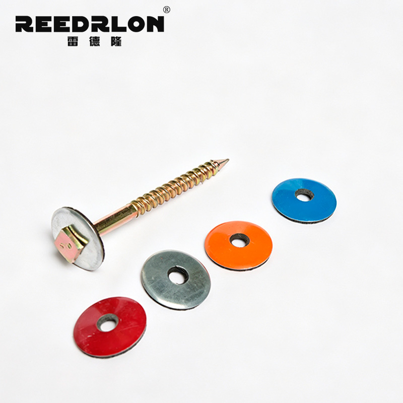 REEDRLON hexagonal/flat Angle saddle pad combination iron nail roof color steel tile waterproof fixing nail pic 12