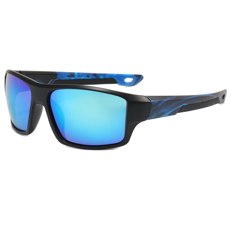 Square frame all-inclusive cycling glasses outdoor cycling sunglasses camouflage leg sports sunglasses UV400 detail image 7