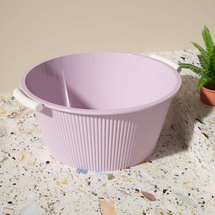 H231-ST3066 Extra-large double-ear washbasin, thickened plastic basin, large basin for washing feet and clothes, small basin detail image 4