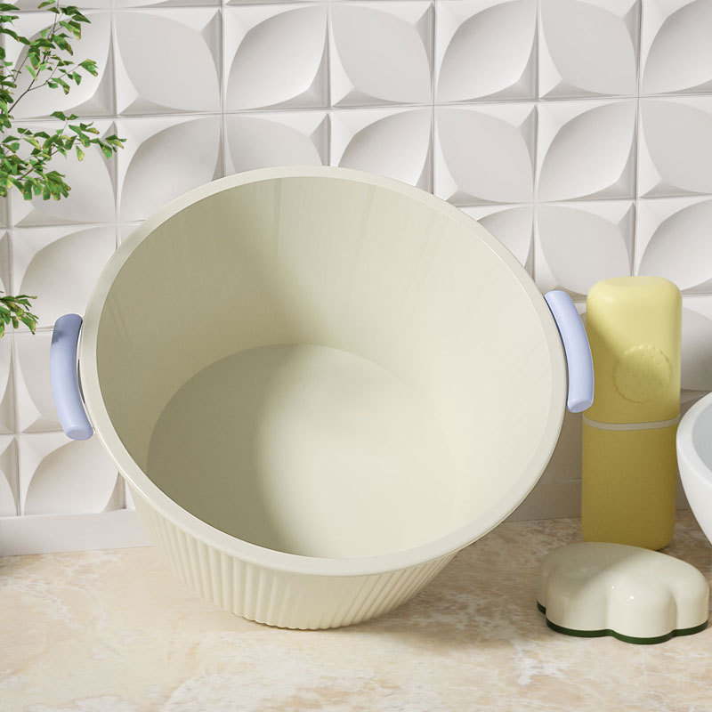H231-ST3066 Extra-large double-ear washbasin, thickened plastic basin, large basin for washing feet and clothes, small basin detail image 3