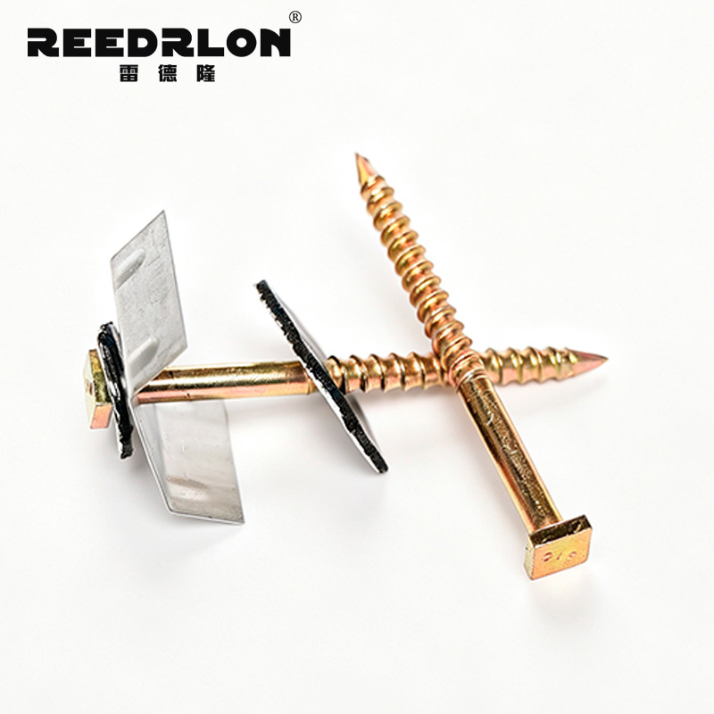 REEDRLON hexagonal/flat Angle saddle pad combination iron nail roof color steel tile waterproof fixing nail Specification image