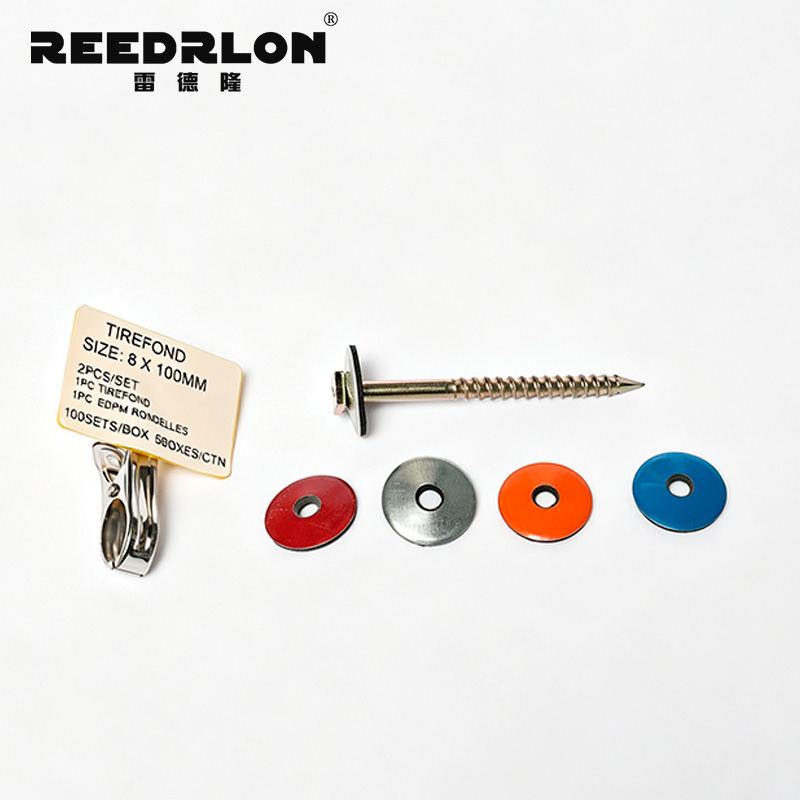 REEDRLON hexagonal/flat Angle saddle pad combination iron nail roof color steel tile waterproof fixing nail pic 16