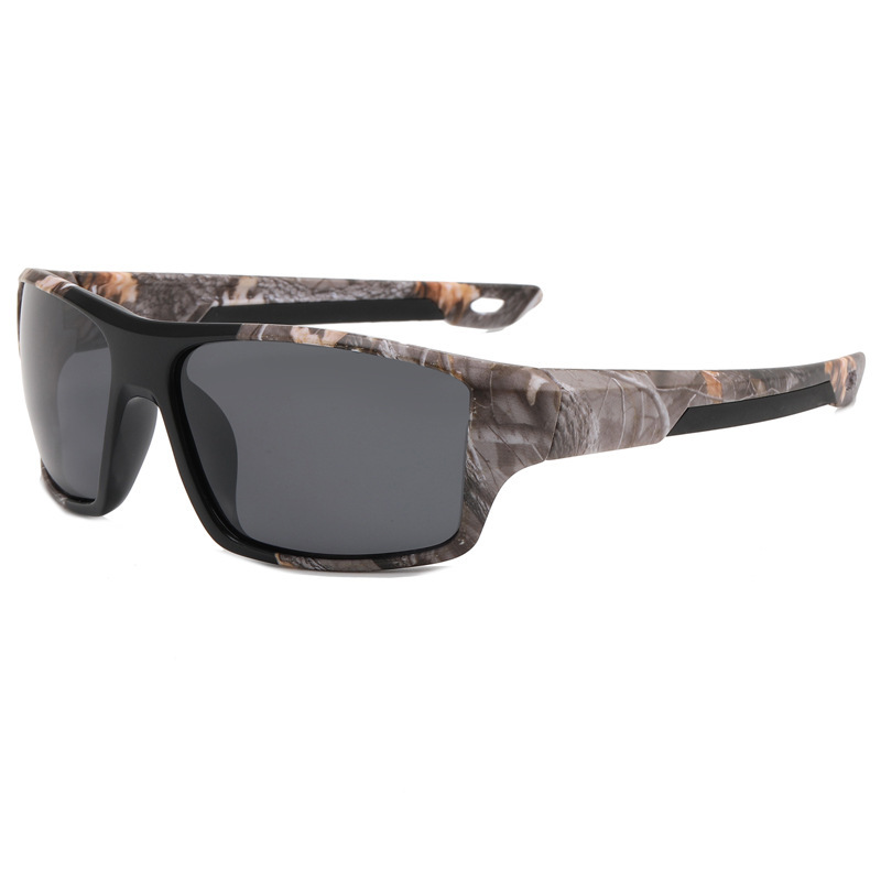 Square frame all-inclusive cycling glasses outdoor cycling sunglasses camouflage leg sports sunglasses UV400 Specification image