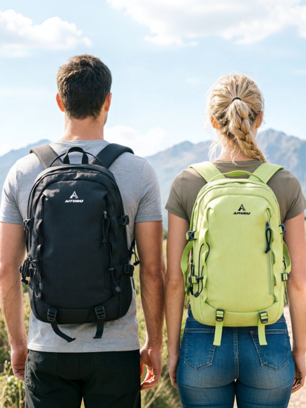 Lightweight and large-capacity outdoor hiking bag, 600g waterproof hiking backpack, cycling and commuting details Picture