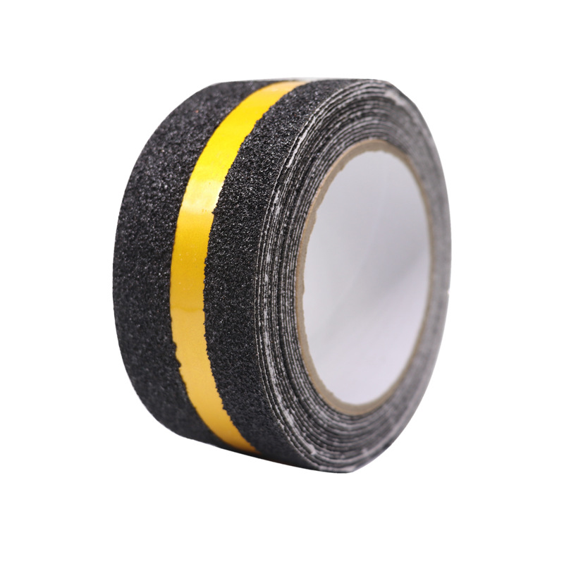 Customized reflective strip anti-slip tape with PET black sand particles in the middle, wear-resistant staircase anti-slip and anti-slip tape, floor warning Application Scenario