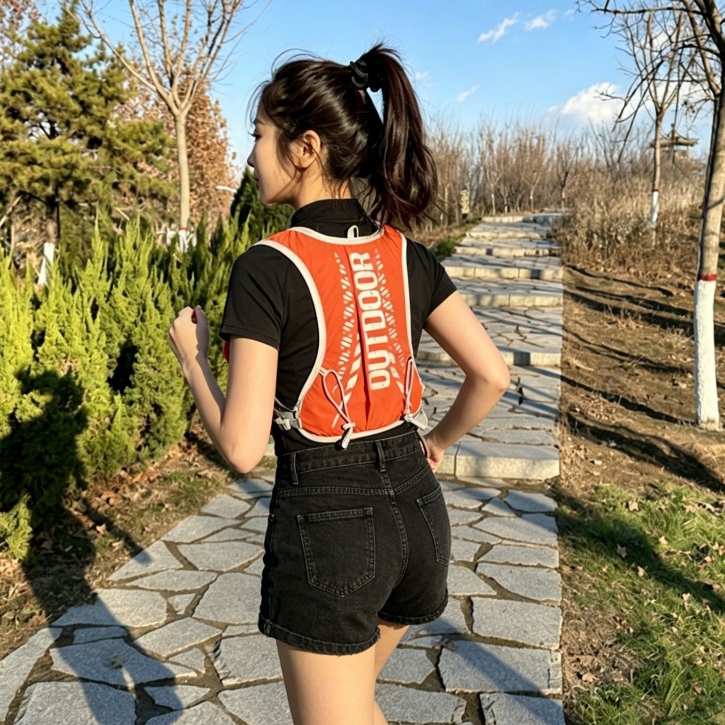 Cross-country running backpacks, summer outdoor cycling professional men's backpacks, women's vests, hiking lightweight water bags, mountain climbing bags Application Scenario