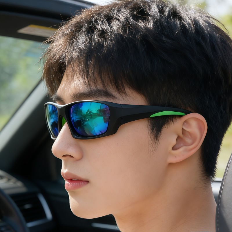 Nuevo deporte profesional dazzle color a prueba de viento ciclismo gafas protectores de la vista gafas de sol transfronterizo al aire libre correr gafas de sol polarizadas maré details Picture