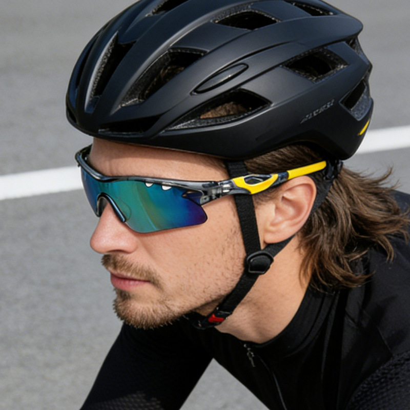 Wholesale of new sunglasses: Men's outdoor sports windproof sunglasses and women's high-end UV-resistant cycling glasses details Picture