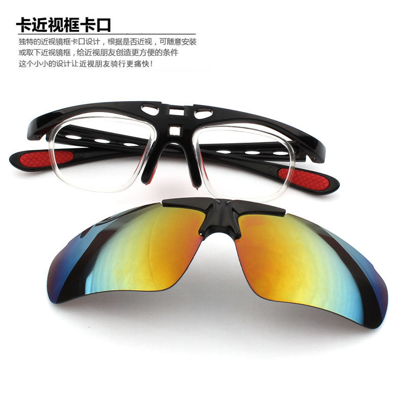Cycling goggles sunglasses all-in-one sports sunglasses outdoor windproof and UV-proof cycling goggles in multiple colors detail image 9