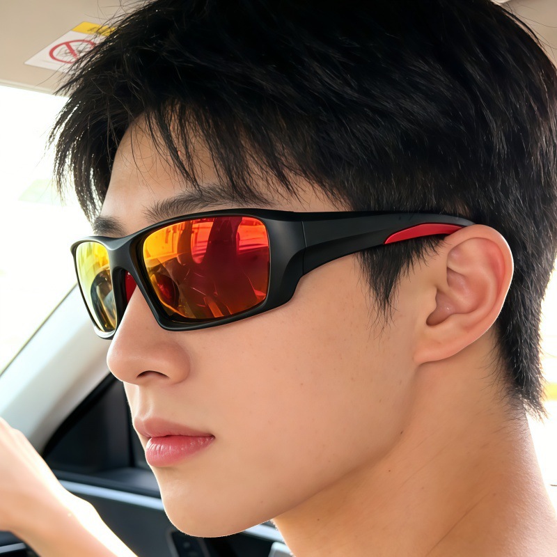 Nuevo deporte profesional dazzle color a prueba de viento ciclismo gafas protectores de la vista gafas de sol transfronterizo al aire libre correr gafas de sol polarizadas maré