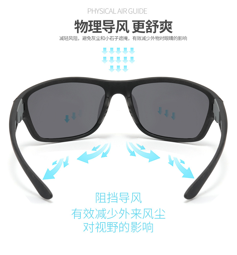 Deportes ciclismo gafas de sol polarizadas dazzler lentes al aire libre escalada pesca windproof ciclismo gafas sunglasses detail image 2