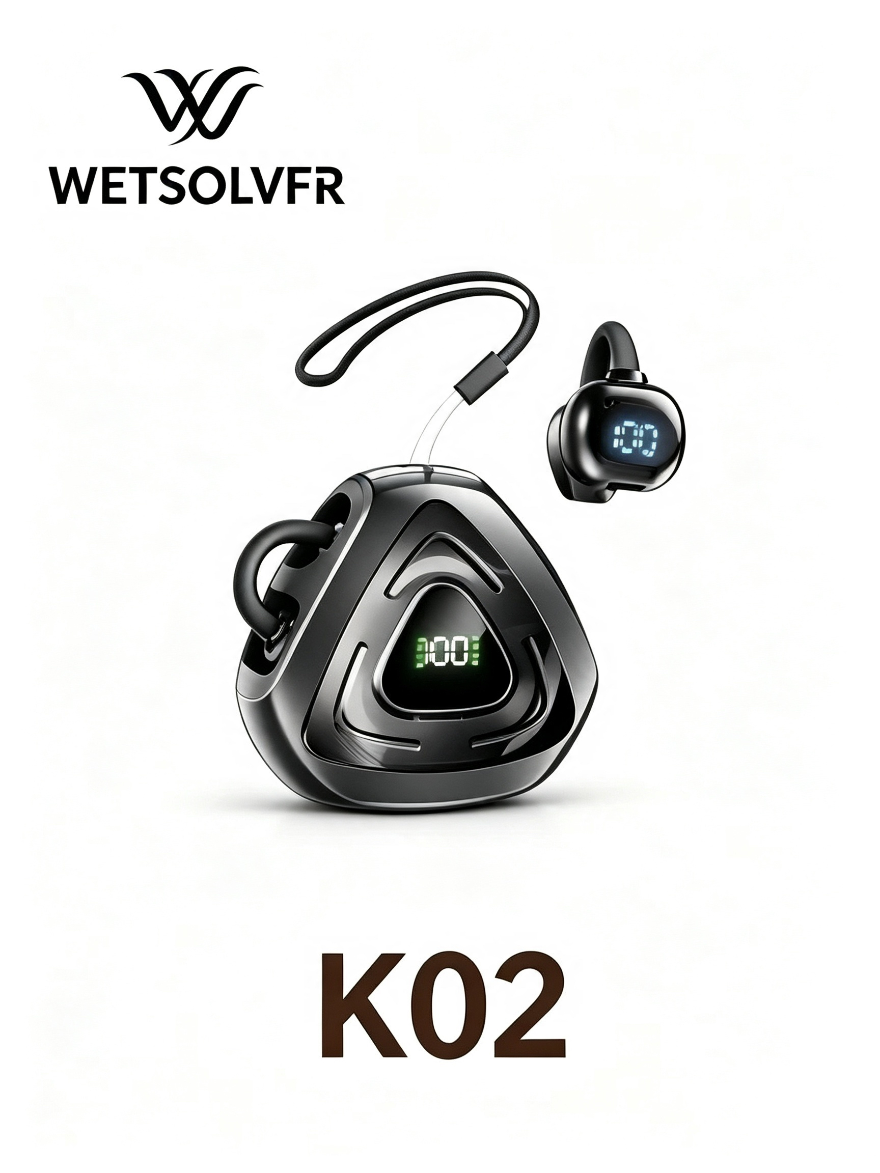 New hollowed-out noise-cancelling ear-clip wireless Bluetooth headphones with ultra-long battery life for wireless sports Application Scenario