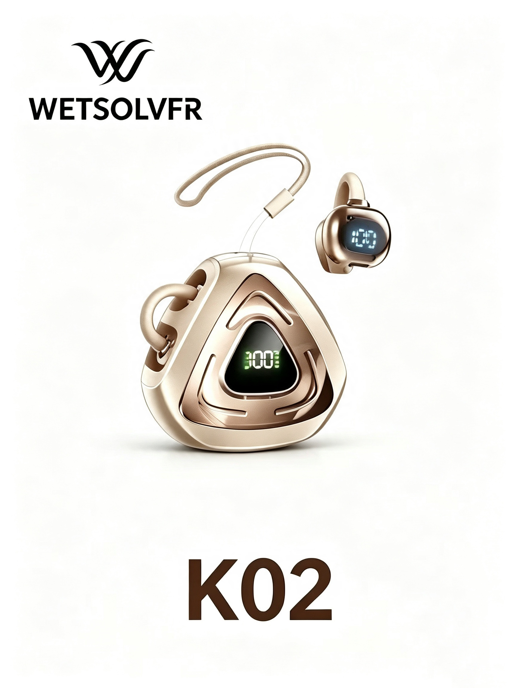 New hollowed-out noise-cancelling ear-clip wireless Bluetooth headphones with ultra-long battery life for wireless sports Specification image