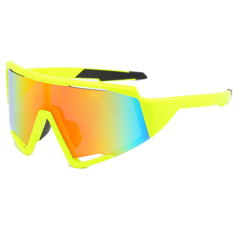 现货大视野骑行sunglasses男女款全框运动骑行镜户外徒步防护太阳镜白底实物图
