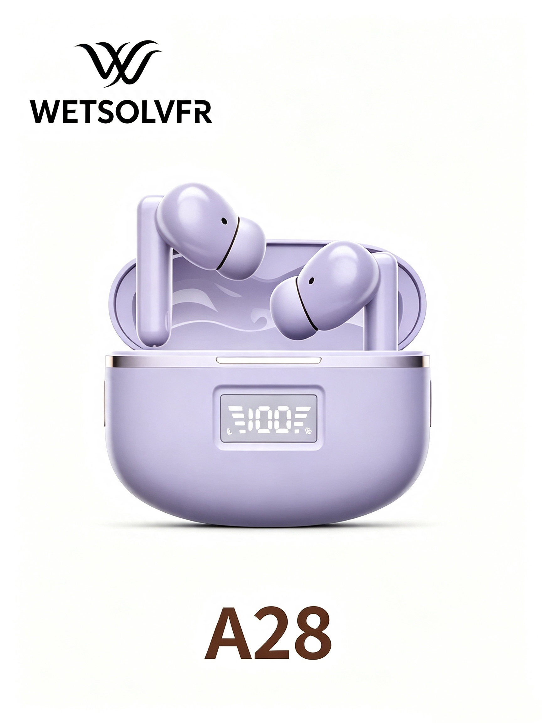 ai translation in-ear battery digital display headphones, Bluetooth wireless sports noise-cancelling Bluetooth headphones, ultra-long battery life details Picture