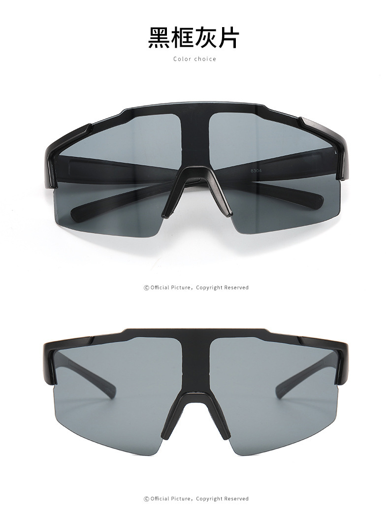 In-stock frameless wide-view cycling sunglasses men 's and women' s cycling goggles outdoor running and hiking goggles detail image 8