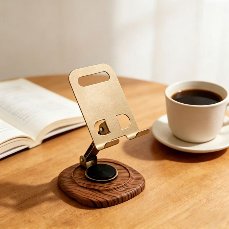 HZ-888-8 Desktop Stand, Desktop phone stand, Iron folding desktop phone stand, Metal Rotatable phone stand, IPAD tablet desktop phone stand, Lazy person stand Specification image