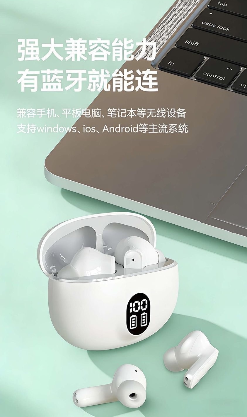 High-appearance-level wireless in-ear Bluetooth headphones, intelligent noise cancellation, touch operation, high-definition calls, and ultra-long battery life are essential pic 11